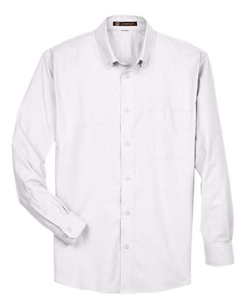 Harriton Chemise oxford à manches longues