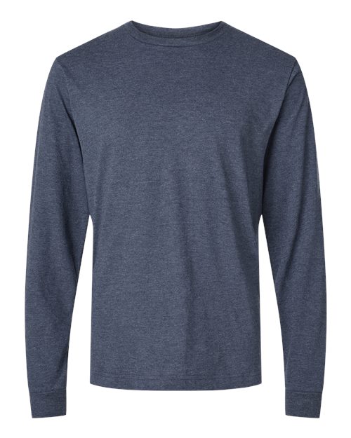 M&O Tee-shirt unisexe à manches longues en jersey fin