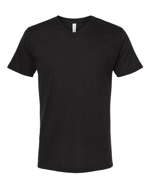 M&O T-shirt Deluxe col en V en mélange de coton