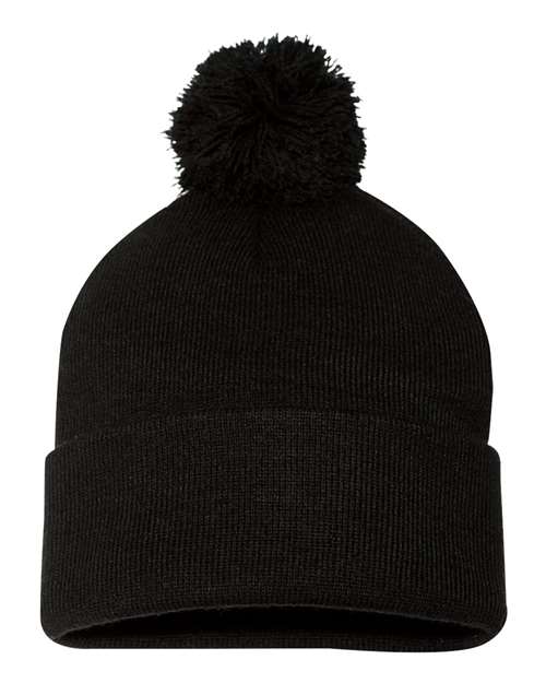 Sportsman Tuque à pompon et revers 12"