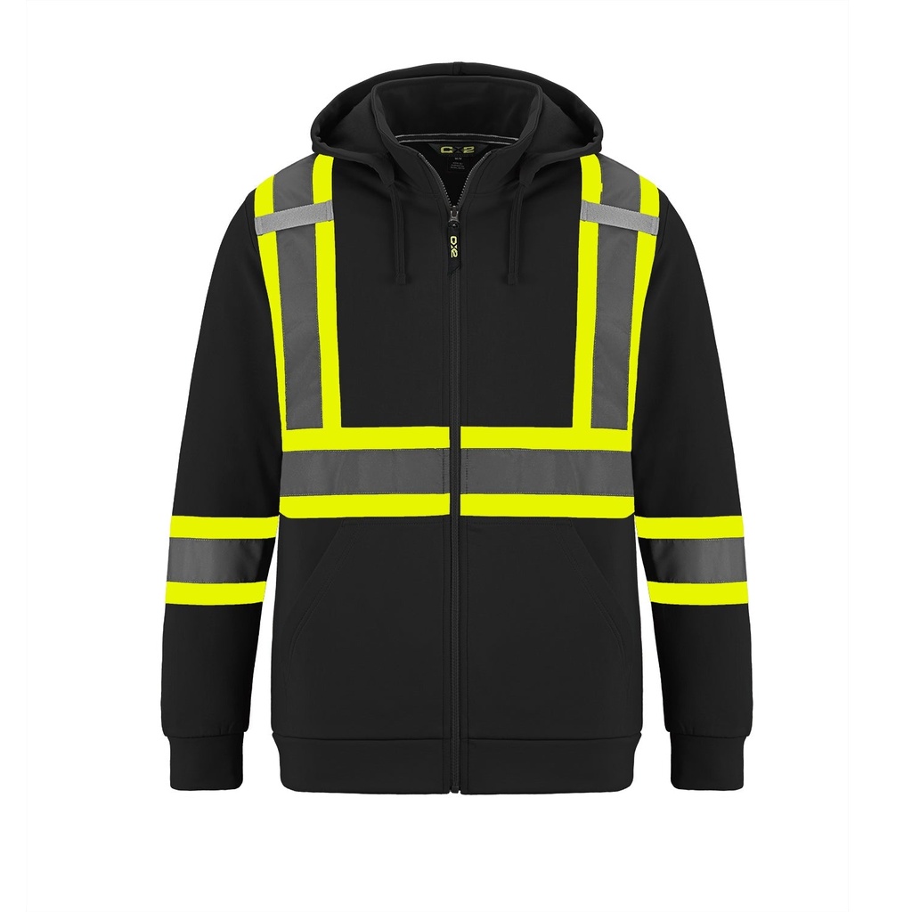 CX2 HiVis Hi-Vis Polyester Full Zip Hodie