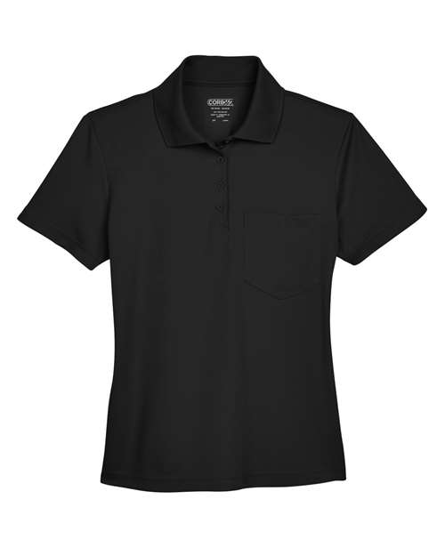 CORE365 Polo piqué avec poche Origin pour femmes