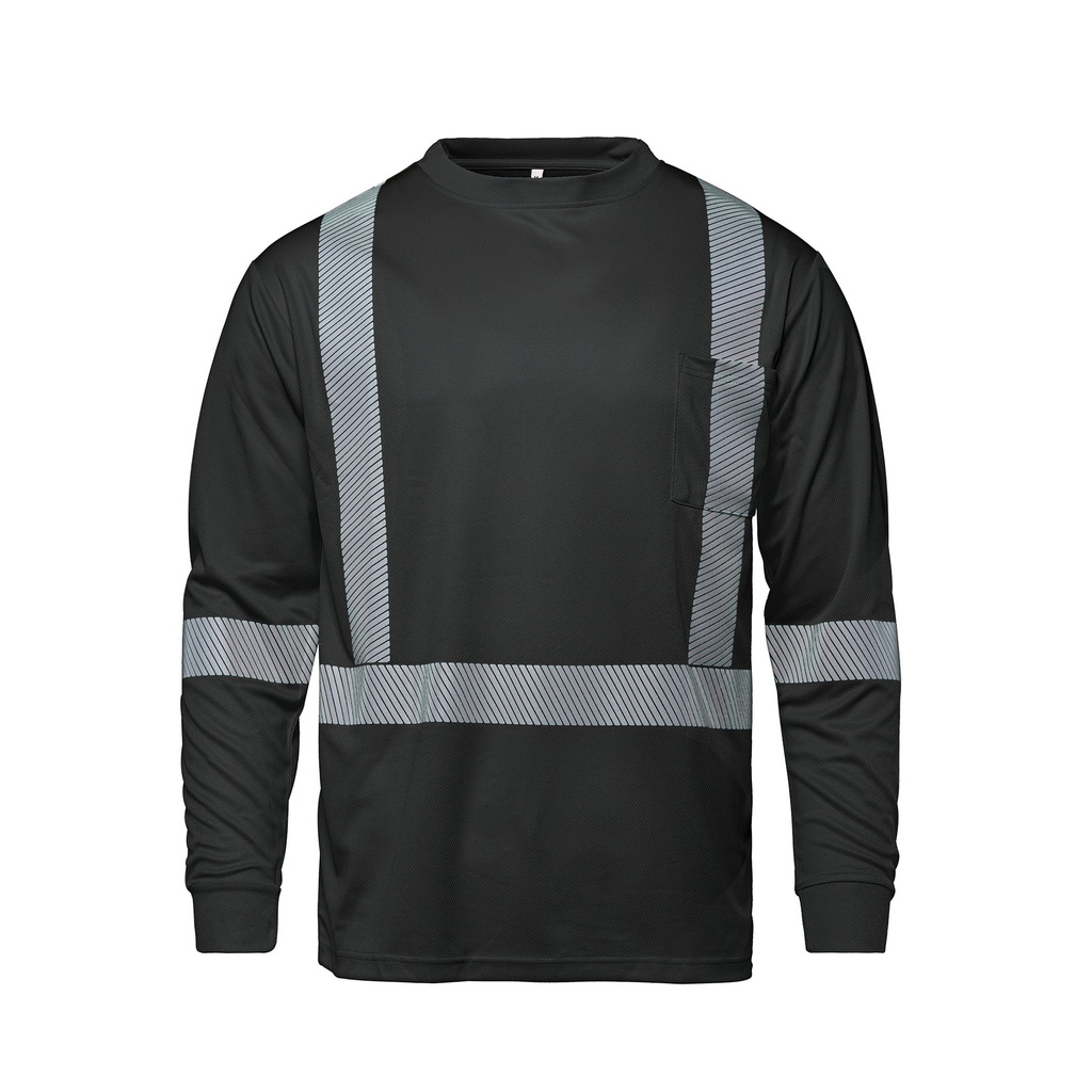 CX2 Long Sleeve Hi-VIS T-Shirt with Segmented Stripes