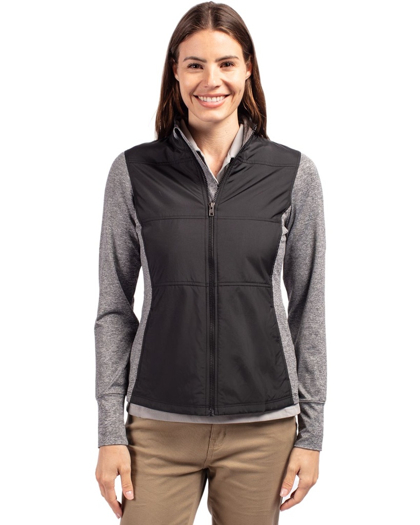 CutterBuck Cutter & Buck Stealth Hybrid Quilted Womens Full Zip Windbreaker Jacket