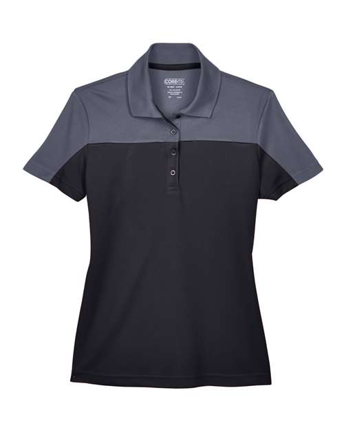 CORE365 Polo piqué blocs de couleurs Balance pour femmes