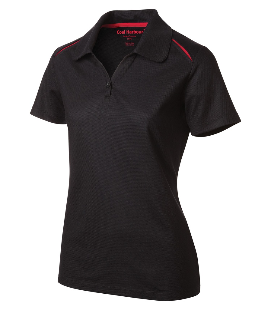 Coal Harbourᴹᴰ COAL HARBOURᴹᴰ POLO RÉSISTANT AUX ACCROCS AVEC INSERTIONS DE COULEURS CONTRASTANTES POUR FEMMES