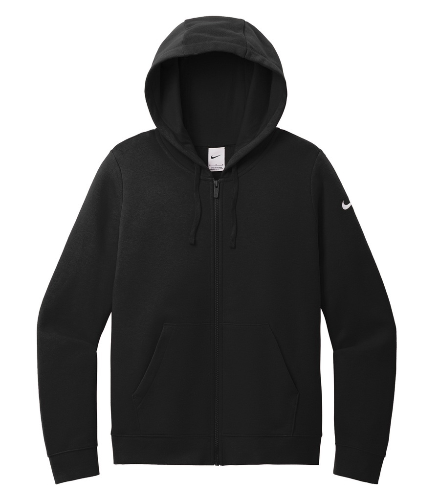 Nike NIKE CHANDAIL À CAPUCHON À GLISSIÈRE MOLLETON CLUB AVEC SWOOSH À LA MANCHE POUR FEMMES
