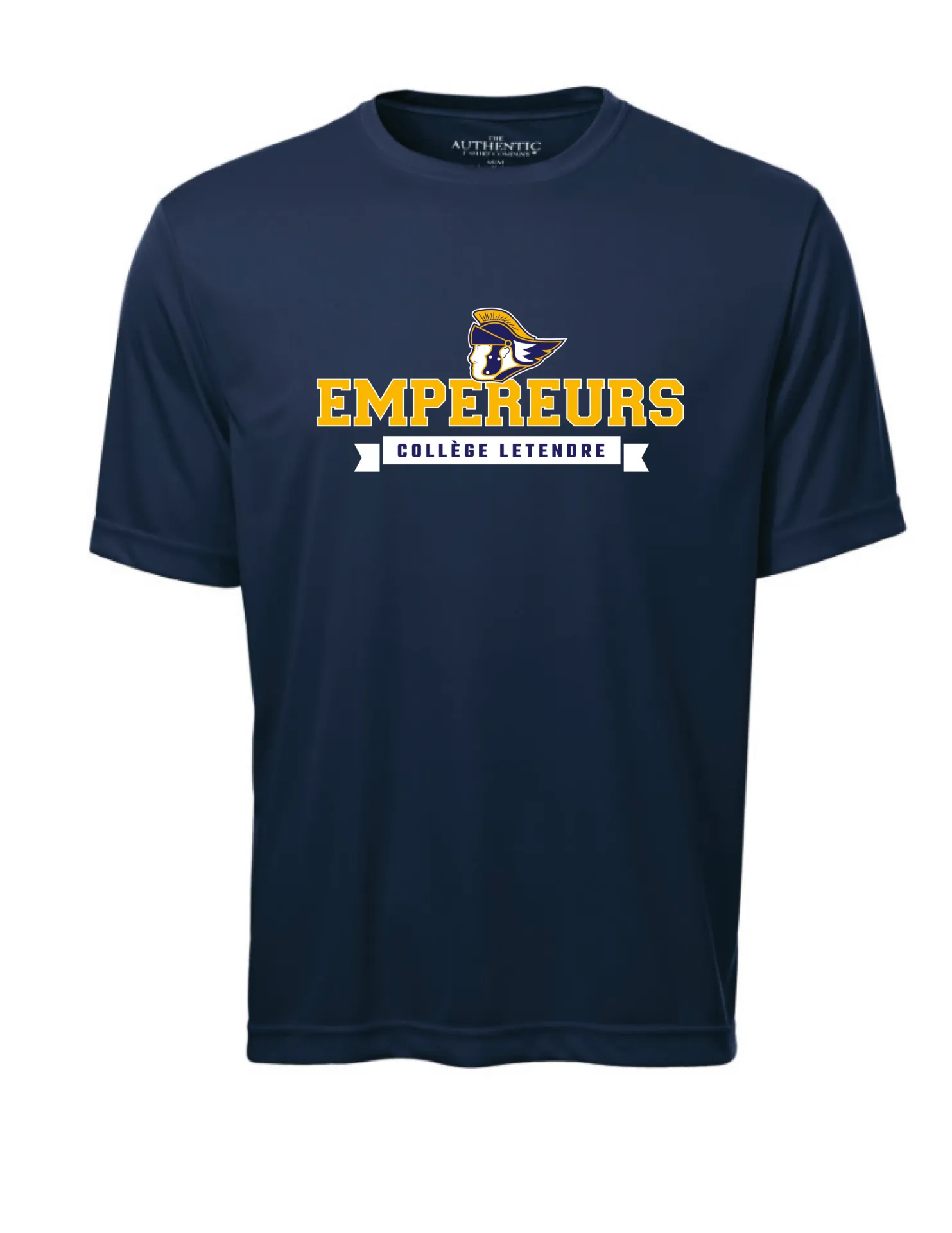 T-SHIRT PERFORMANCE IMPRIMÉ JUNIOR (Marine franc-L)