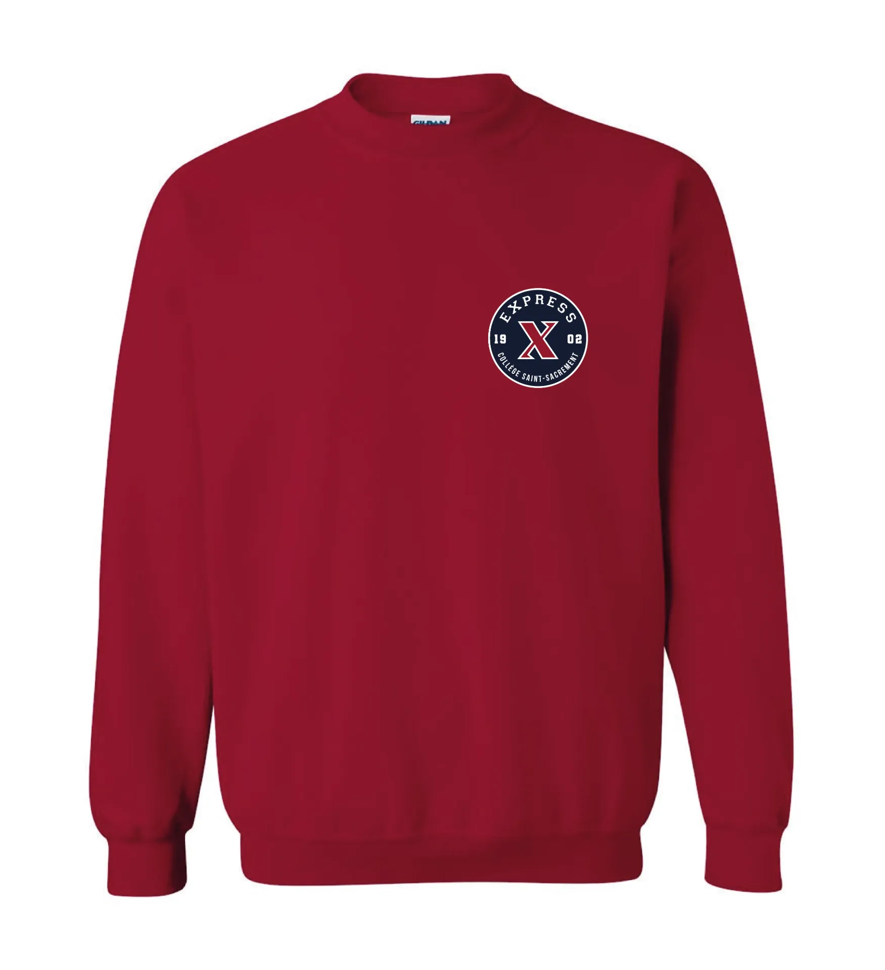 PRINTED FLEECE CREW NECK