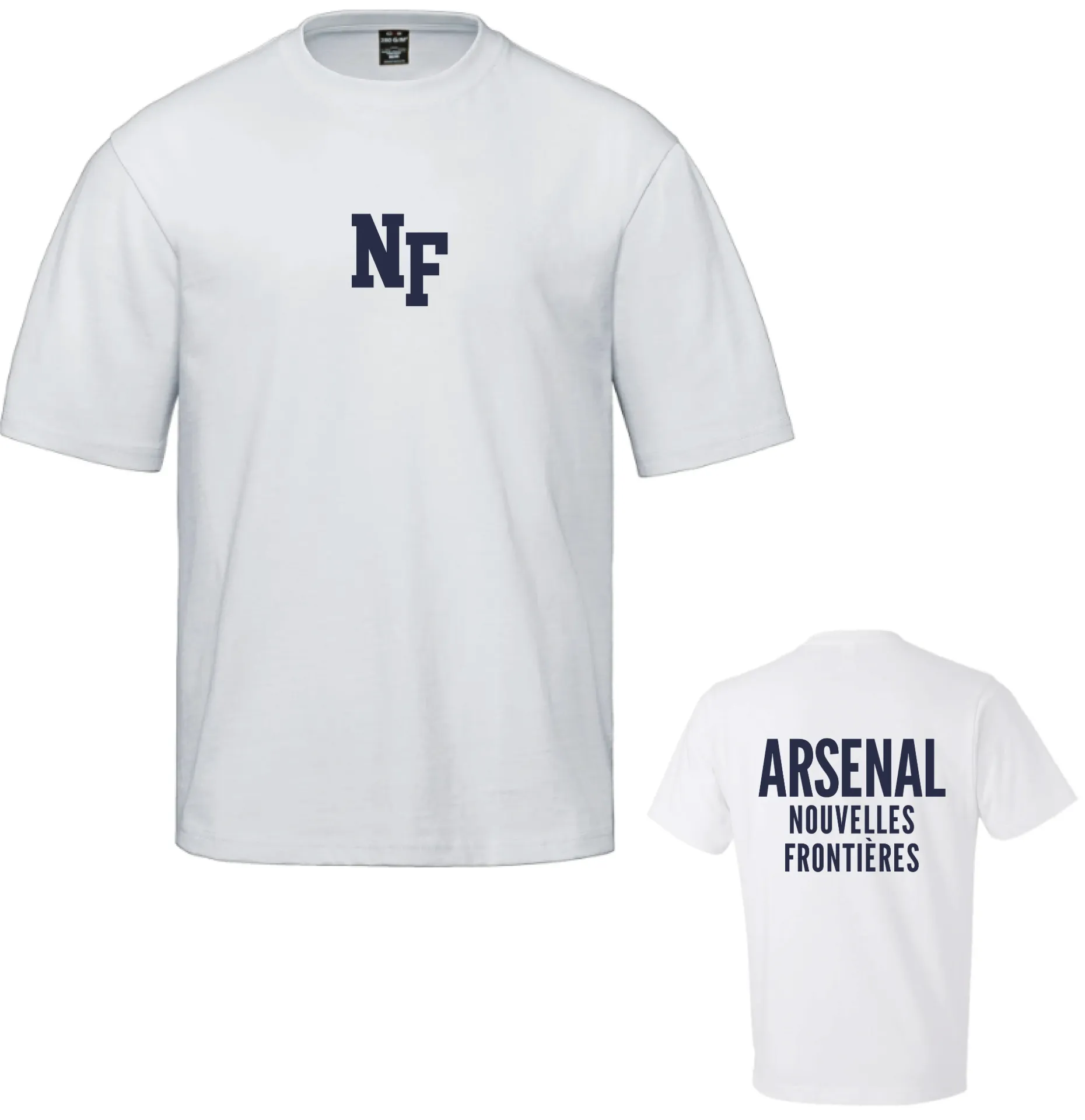 DROP SHOULDER T-SHIRT WITH FRONT AND BACK PRINT